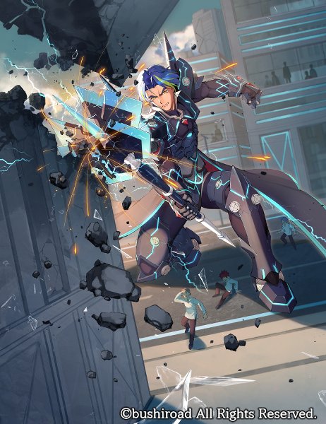 本日発売のカードファイト!! ヴァンガード 『幻真星戦』にて 【ギガンテック・リフューザー】のイラストを担当させていただきました！

何卒よろしくお願いいたします！

#ヴァンガード #cf_vanguard