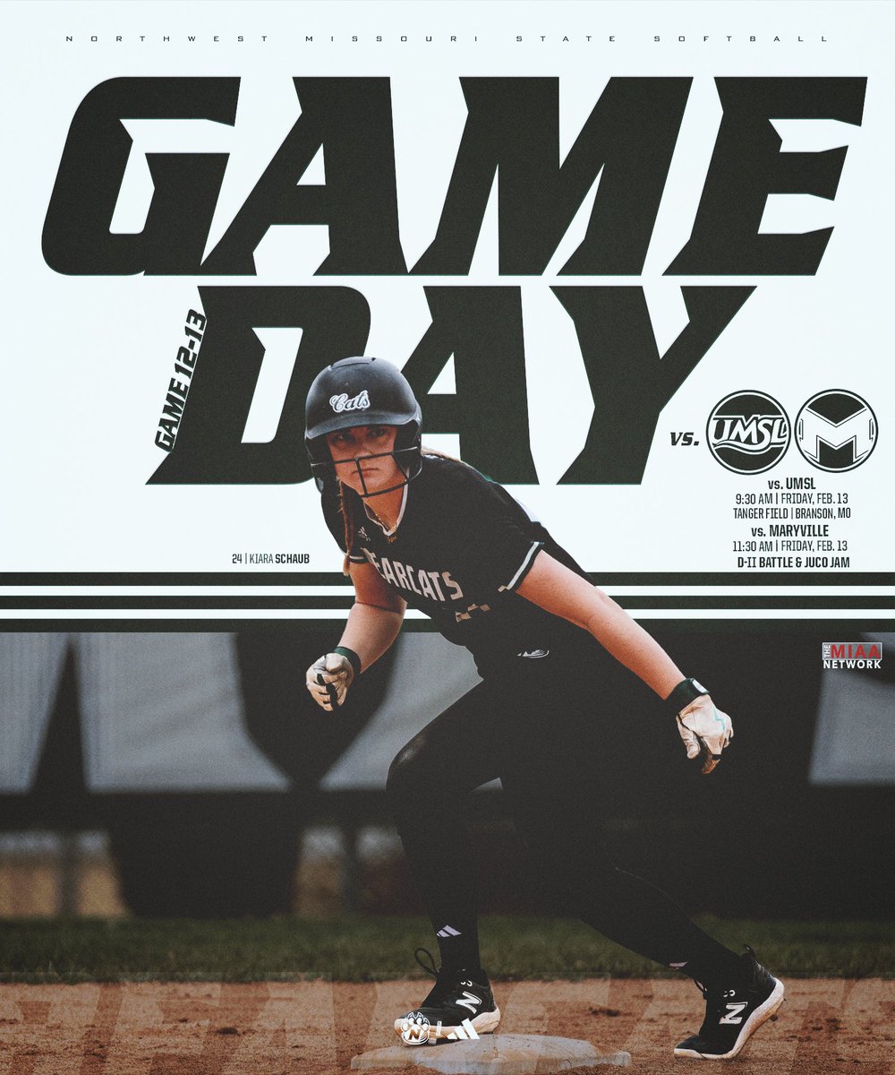 Wrapping up in Branson. It's 𝙂𝙖𝙢𝙚𝘿𝙖𝙮!

🥎: D-II Battle &amp; Juco Jam
🏟️: Tanger Field / Track Field
📍: Branson, MO

🆚: UMSL
⏰: 9:30 AM
📊: bit.ly/3Pcrwd0

🆚: Maryville
⏰: 11:30 AM
📊: bit.ly/3Pcrwd0

#OABAAB