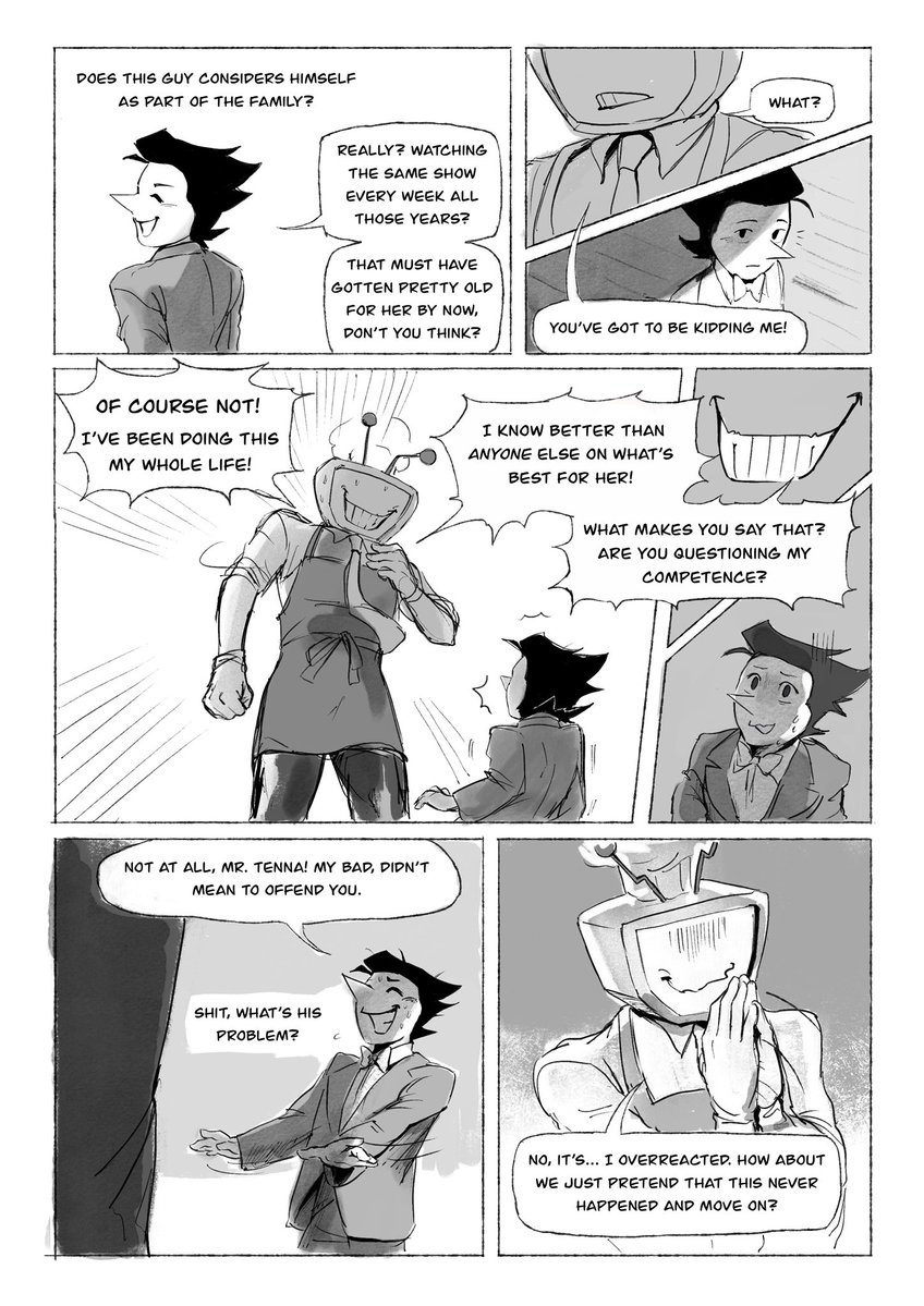 ilikecanele's tweet image. Made this comic back when I was actively trying to figure out their dynamic and what makes them compelling to me (2/14) #spamtenna