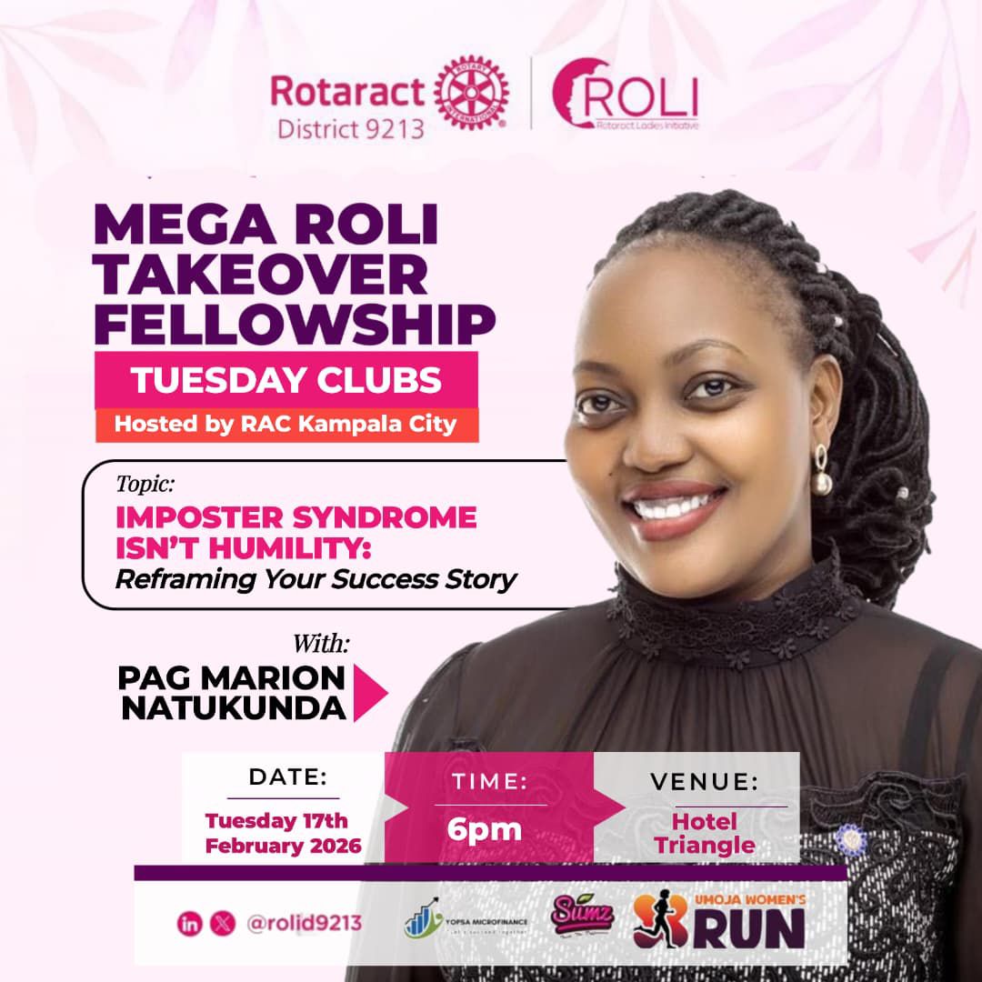 Rolid9213_'s tweet photo. How do you achieve success without holding back? 

ROLI, in conjunction with Tuesday Clubs, brings you this enlightening discussion on Tuesday 17th February 2026

DO JOIN US!

📍@rotaractklacity at Hotel Triangle
🎙 PAG @NatukundaMario
⏲️ 6:00 PM

#ROLI_Impacts
#TheROLIWay https://t.co/WE56I5rxOp