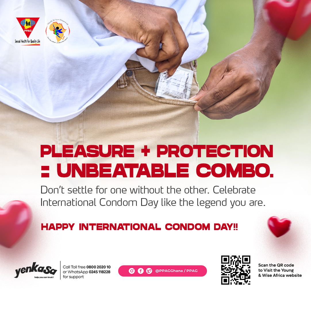 Happy International Condom Day 🛡️
Condoms are more than protection, they
✔️ Prevent unintended pregnancies
✔️ Reduce STIs, including HIV
✔️ Support safer, confident sexual choices

Everyone deserves to protect their health. 
#InternationalCondomDay #SaferSex #SRHR #MyBodyMyChoice