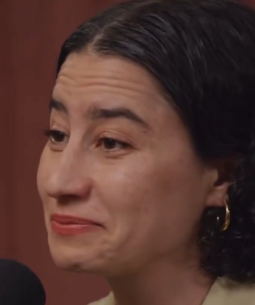 Holy shit the interviewer is fighting for her life lmao