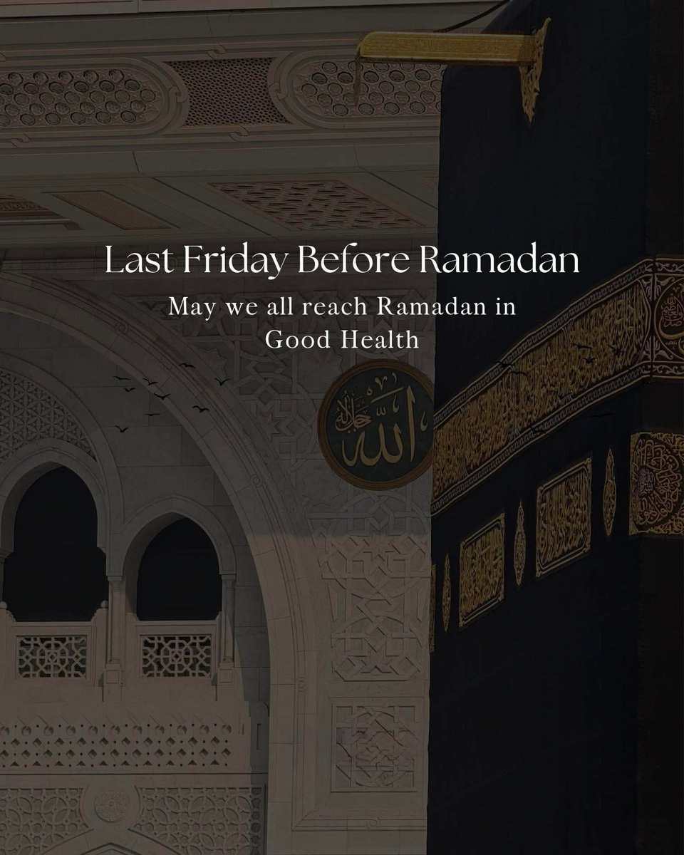 Cool_Ustaz's tweet photo. Last Friday Before Ramadan 🕌

May we all reach Ramadan in Good Health. https://t.co/bzQZ1iw8Fl