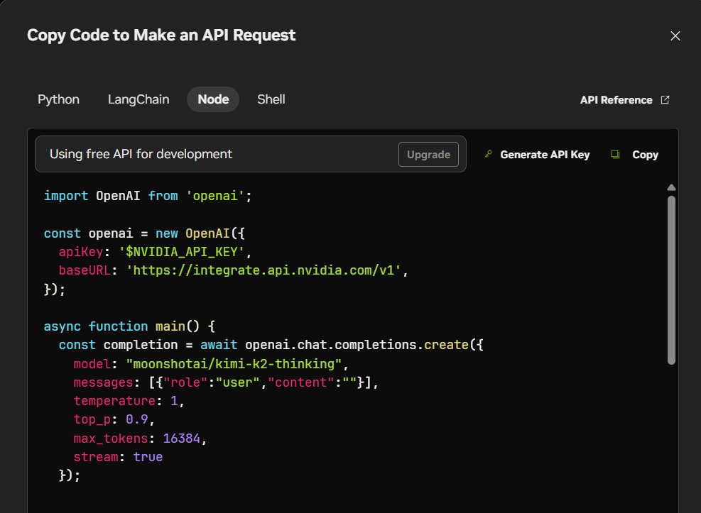 NVIDIA is giving free API keys

You can even use models like Kimi-k2, minimax, etc