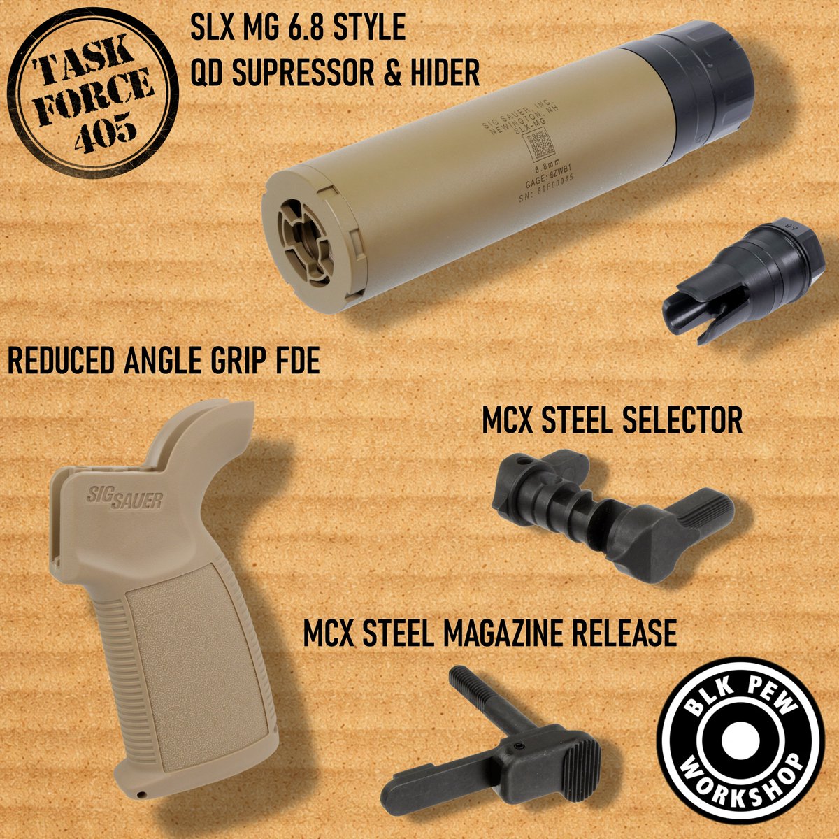 AKATSUKI SIG XM7 SLX6.8 サプレッサー フラッシュハイダー AKATSUKI SIG XM7 SLX6.8 サプレッサー フラッシュハイダー Sig 6.8