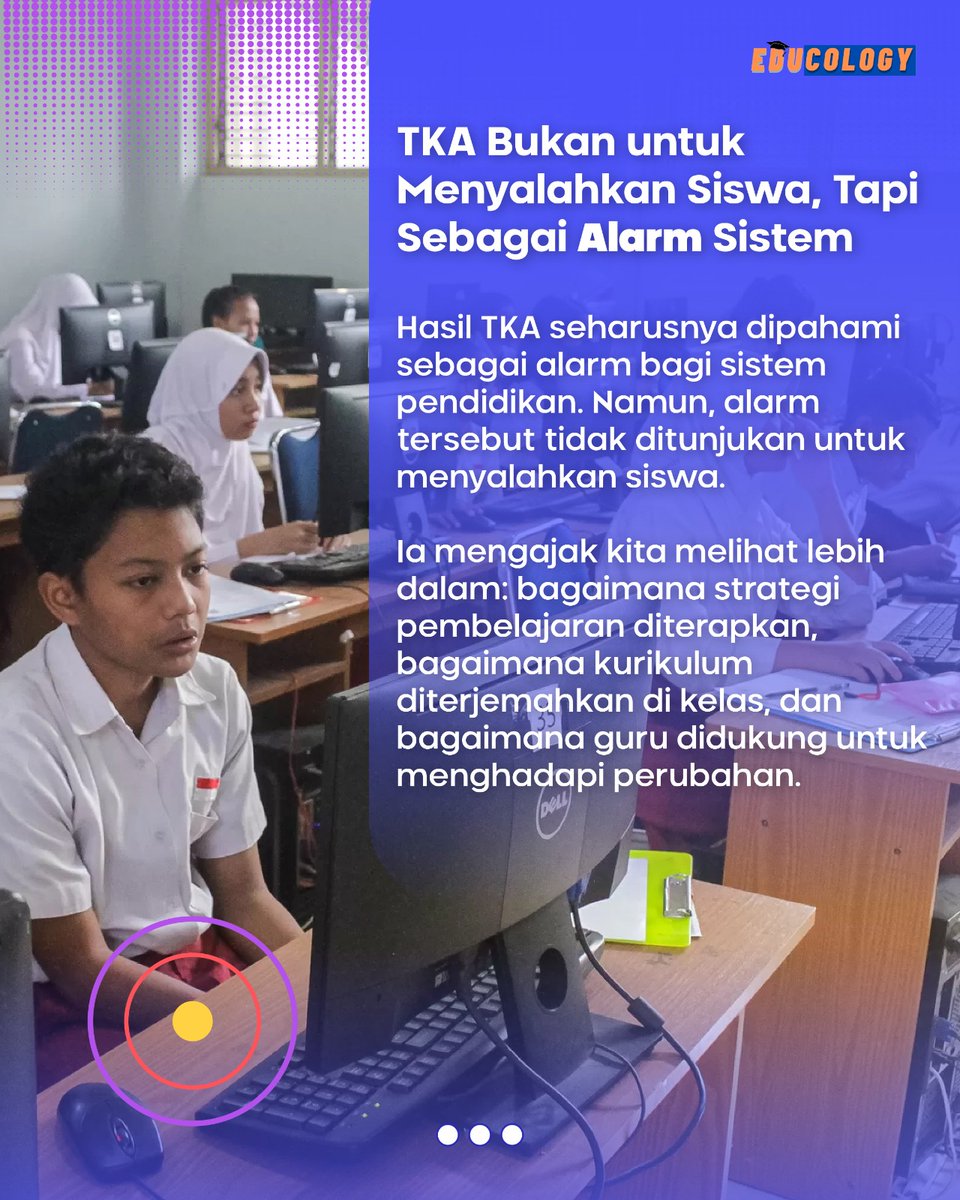 educology_id's tweet image. Sahabat Edu, Tes Kemampuan Akademik (TKA) tidak sekadar mengukur kemampuan siswa. Ia mengguncang zona nyaman pendidikan kita. 

#TesKemampuanAkademik #TKA #TKA2026 #AyoIkutTKA