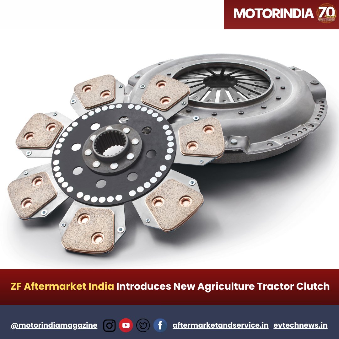 motorindiatweet's tweet image. ZF Aftermarket launches SACHS Clutch Discs &amp;amp; Kits for agri tractors—German engineering, made in India—boosting availability across India, Middle East &amp;amp; Africa.

𝐑𝐞𝐚𝐝 𝐌𝐨𝐫𝐞: motorindiaonline.in/zf-aftermarket…

#ZFaftermarket #FarmMechanisation #FarmTechnology