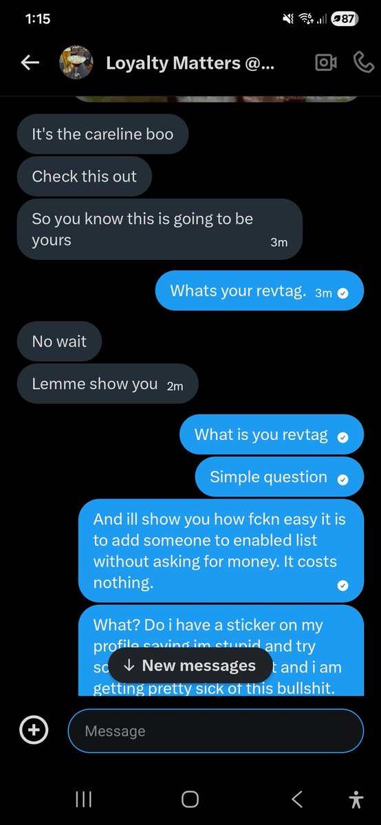 JadeWild97's tweet photo. Ugh i swear there must be a tag on my profile encouraging people to try scam me? Does it say i'm stupid or something? Cause you are just pissing me off. 

#findom #findomme #sugarbaby #sugardaddy
Scammer scam artist @mielasMelas https://t.co/OjCRx2ea3J