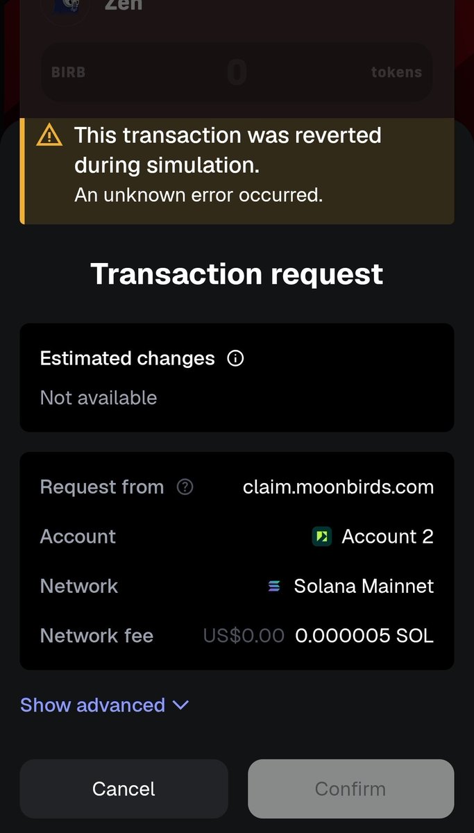 Jeremy123Lim's tweet photo. @moonbirds I CANT CLAIM THE BIRBS TO MY WALLET. WHY~~~~~~~~~ https://t.co/TDAWdWxA1r