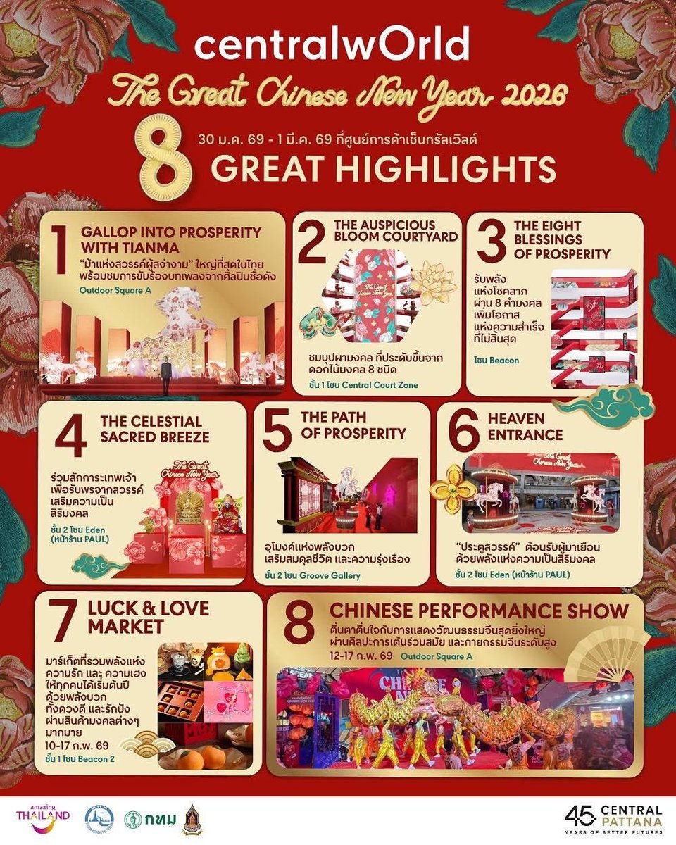 ตรุษจีนนี้ต้องที่ centralwOrld! เปิดศักราชม้าไฟอลังการใจกลางเมือง แท็กทีม ต้าห์อู๋–ออฟโรด ร่วมวงออเคสตร้า พร้อมโชว์โดรนตระการตา สนุก มู ปัง ครบจบที่เดียว

#CTWxDaouOffroad
#ต้าห์อู๋ออฟโรด #DaouOffroad 
#oueiija #offroadKTP
#TheGreatChineseNewYear2026