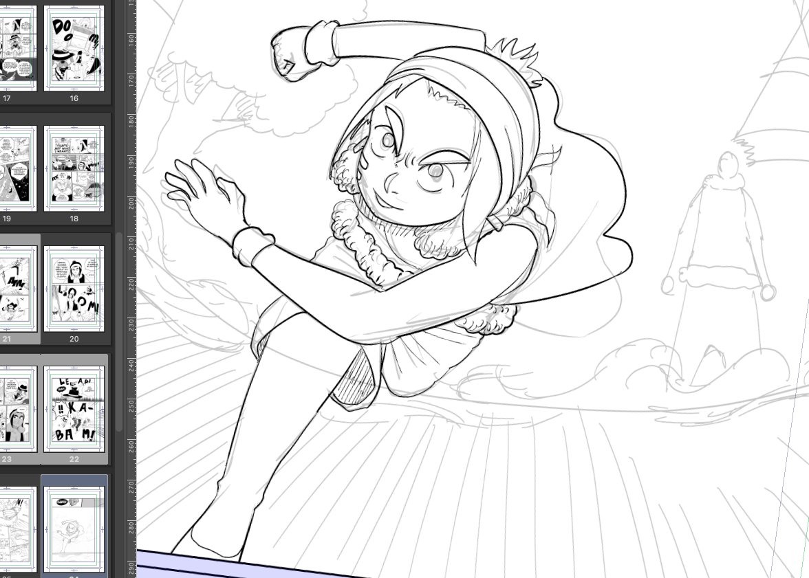 There are a lot of things that I have learned from editors, friends, and people I deem as family. But none of that would matter if I didn't try to apply it to the pages, I've worked on. Not only in this recent chapter, but every chapter before. Remember, creating manga is so much