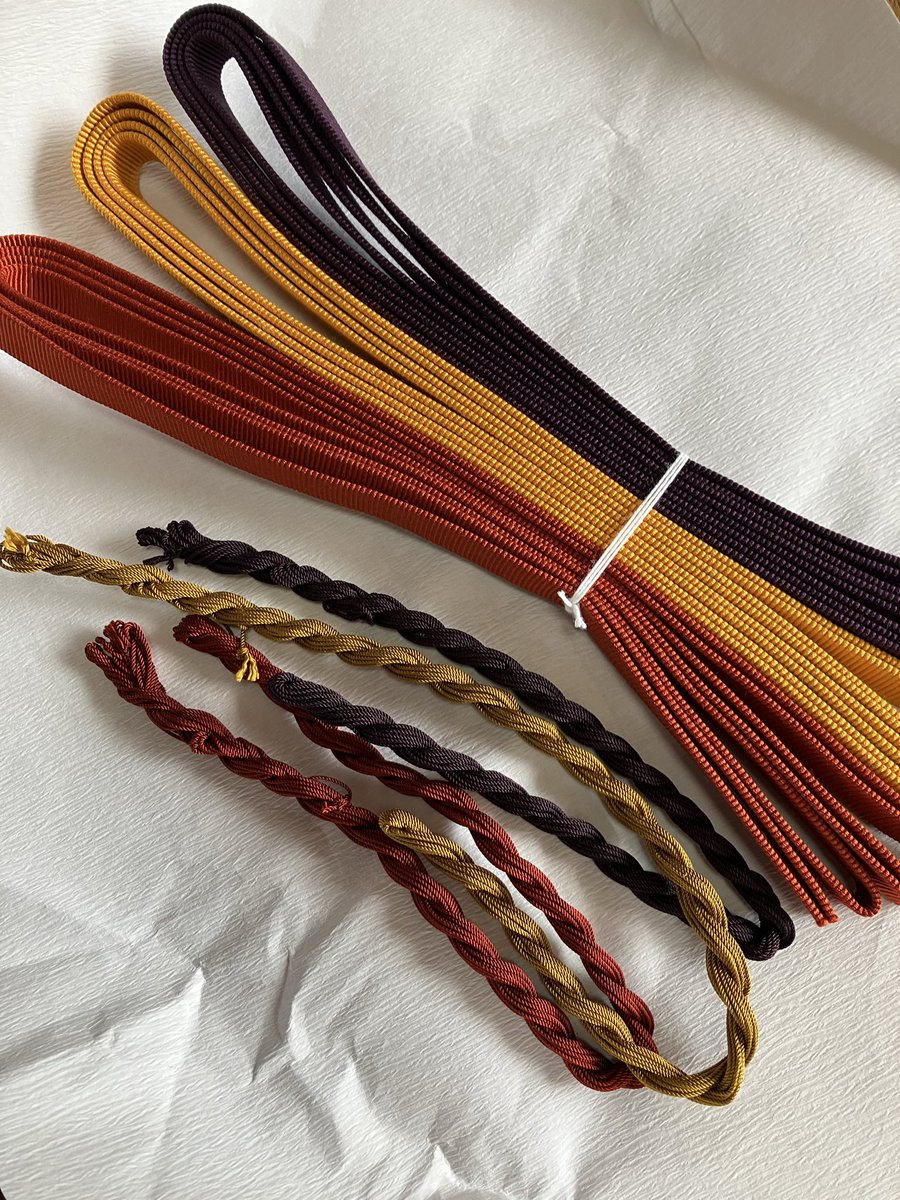 茶箱の桐箱用の真田紐。初号機零号機弐号機！