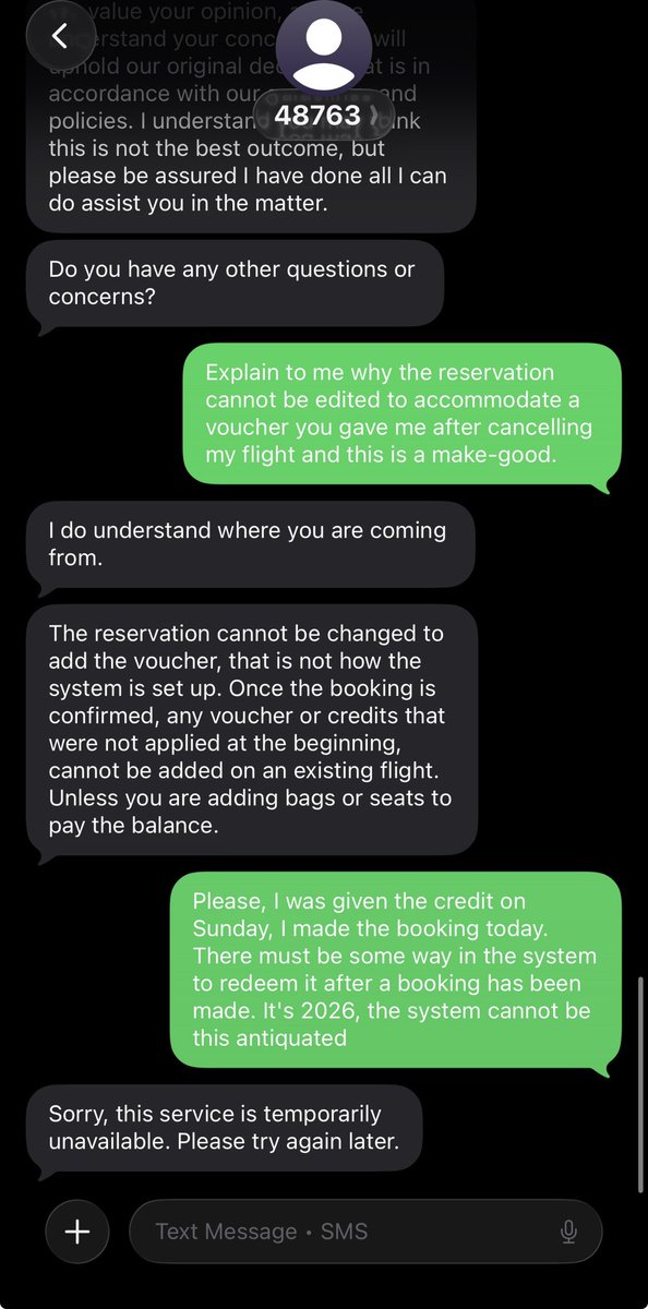 Caleb_Cutchin's tweet photo. @SpiritAirlines not only did @Cs_Spiritair__ try to scam me, but your customer service still cut off from trying to redeem a voucher you gave me after cancelling my flight. I would just like to redeem my $50 please https://t.co/aS98Nk6Zt6