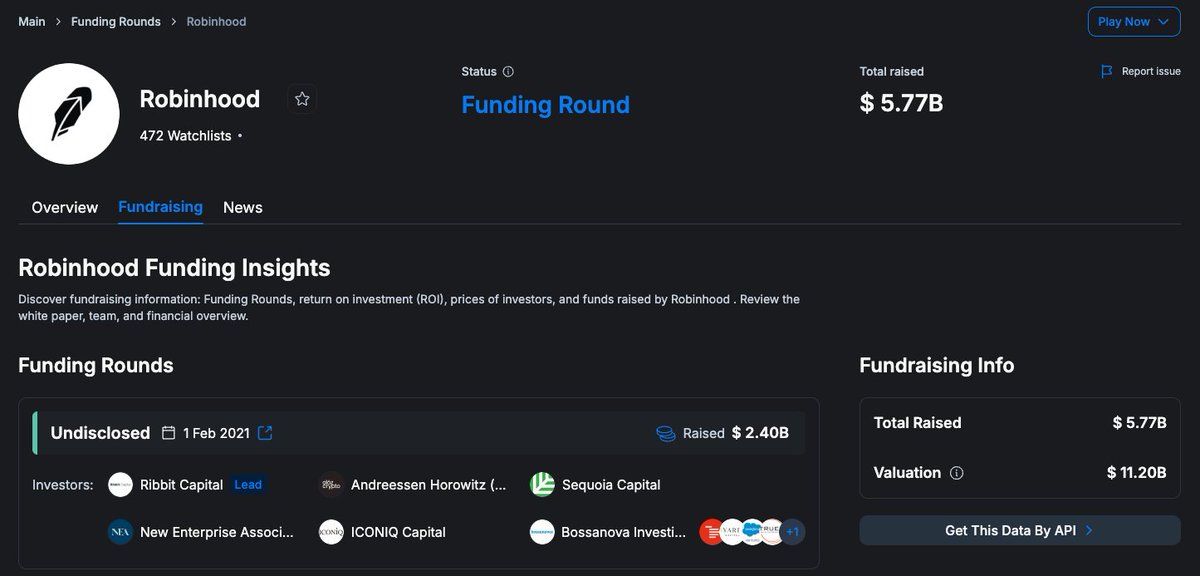 โคตร ไม่ ควร พลาด!!       Robinhood raised 5.77B

ล่าสุด Robinhood ปล่อย Robinhood chain testnet ที่เป็น L2 (arbitrum) สาย RWA ที่เน้นเรื่องการ Tokenization สินทรัพย์ต่างๆขึ้นมาบน onchain

ส่วนตัวเชื่อว่าเป็น 1 ในโปรเจคที่รันมาสักพักใหญ่และมีบิสสิเนสโมเดลที่รันมาสักพักใหญ่แล้ว