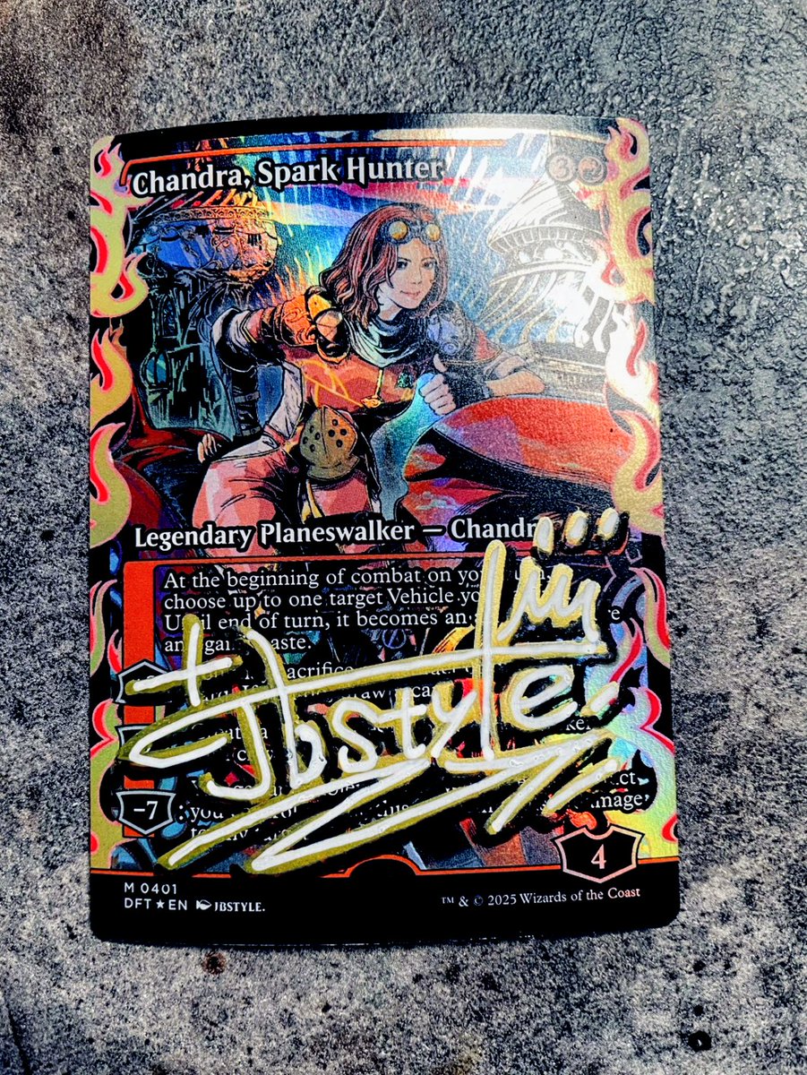 霊気走破 の #チャンドラ アーティストプルーフですが、クリアポケット