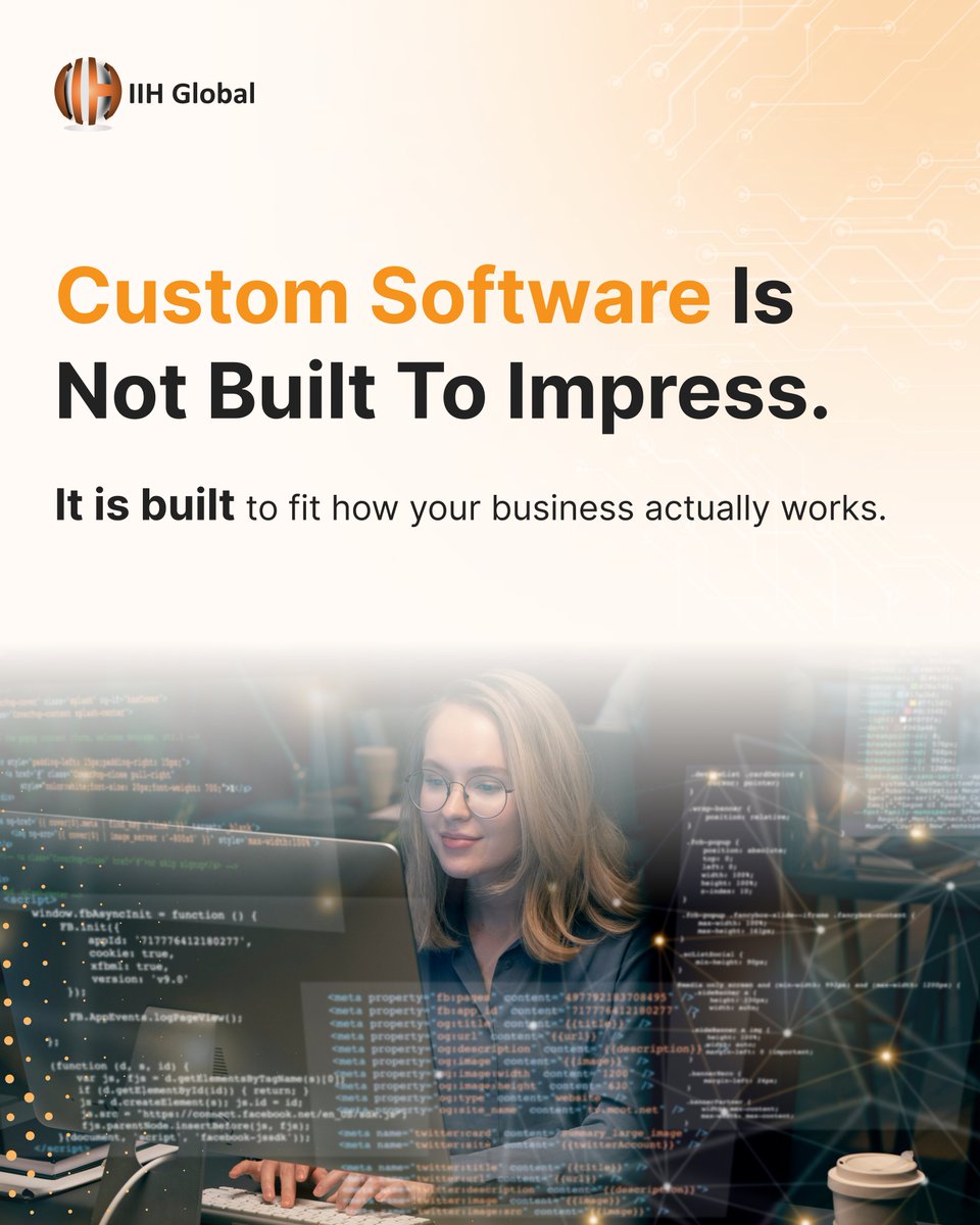 IIH_Global's tweet image. 70% of digital transformation projects fail.

Not because of strategy.

Because the software does not fit the workflow.

Aligned systems &amp;gt; fancy features.
Improve your workflow: iihglobal.com/software-devel…

#CustomSoftware #BuildInPublic #Startups #BusinessGrowth