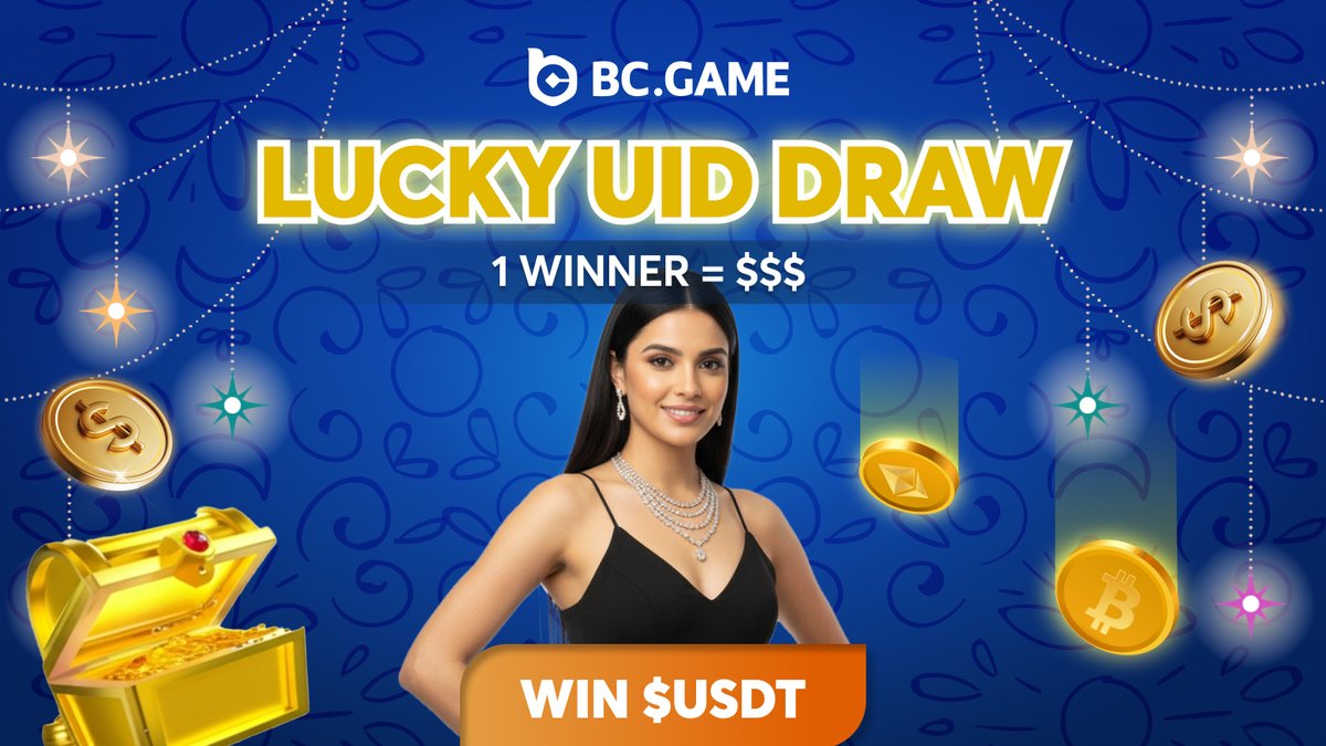 bcgameIN's tweet photo. 🍀💰 @bcgame LUCKY UID DRAW 💰🍀

💰 Rewards: Upto $5 USDT

1 Random winner pick!

Join & Win -:

📱 TG: https://t.co/8AaNJdTAG9 (Must)

❤️ Like
🔁 RT + Tag 3
🫂 Follow @bcgameIN
💬 Drop UID

Pure luck game
Multiple winners ⚡

Kya tum lucky ho? 🔥

#LuckyDraw #USDT #giveaway #airdrop