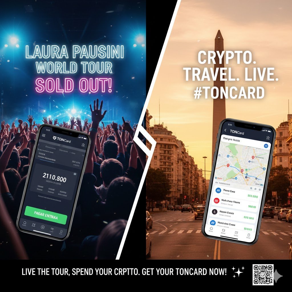 TetherKey51640's tweet photo. @PausiniDati @LauraPausini ¡Vive el tour de Laura sin límites! 🎤 

Usa tus criptos para entradas y viajes en Latam con TONCard. ¡Libertad total! 
🚀 
#LauraPausiniWorldTour #CriptoLatam #TONCard #LibertadFinanciera https://t.co/aiNh7GgoMV