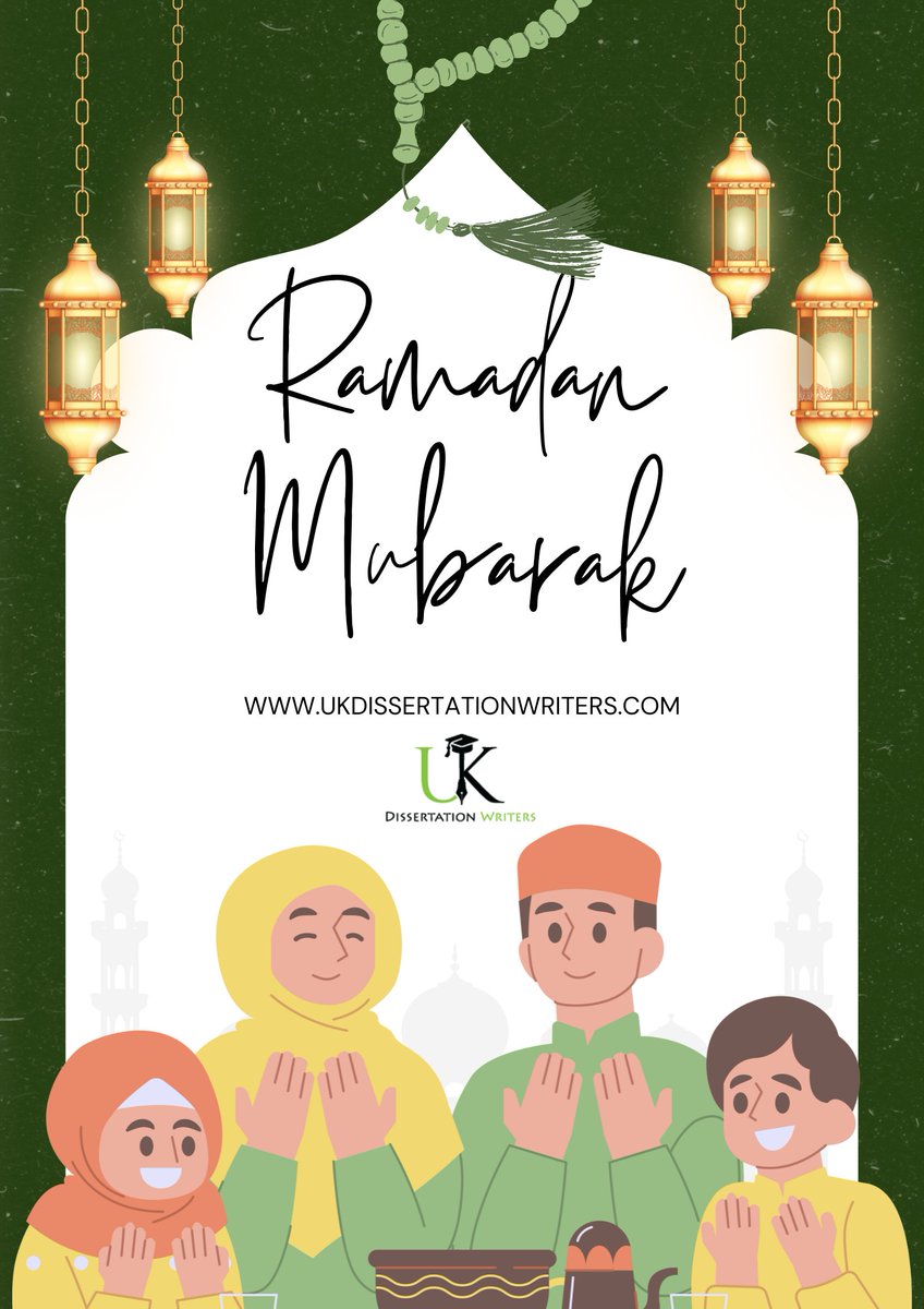 UKDissertationW's tweet photo. Ramadan Mubarak to our valued researchers, scholars, and students around the world! 

May this blessed month bring you clarity in thought, excellence in your academic pursuits, and success in every stage of your research journey.

#RamadanMubarak #PhD #AcademicResearch https://t.co/CiUBN7pcvz
