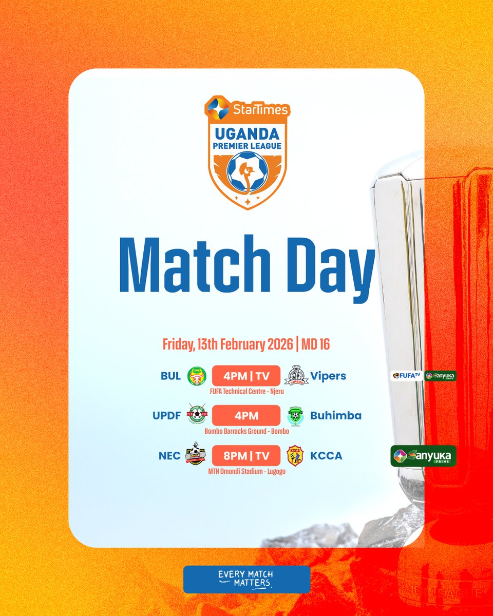 UPL's tweet photo. Match day 16 continues today with three matches on card

#StarTimesUPL https://t.co/o6tGBu5BNI