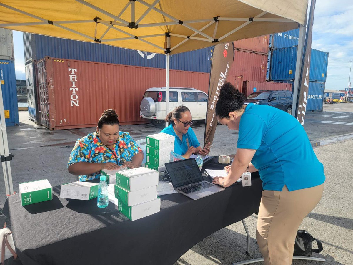 rosiecruises's tweet photo. Our team is on the ground at Lautoka Port today, putting the final touches together before welcoming our guests from @regentcruises 

Vinaka vakalevu to our operations crew working behind the scenes.

#FijiShoreExcursions #LautokaPort #CruiseLife #ShoreExcursion https://t.co/Op44NscPQs