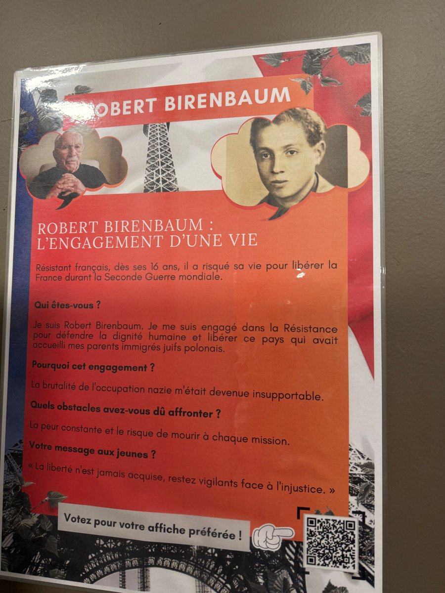 guybirenbaum's tweet image. J'étais hier à Aix, au lycée Gambetta, pour raconter aux élèves l'histoire de Robert Birenbaum #akapapa et de ses "copains", comme il disait. Ces jeunes filles et jeunes gens, souvent étrangers (papa était, lui, né à Paris), souvent juifs, qui, ayant choisi la France pour ses