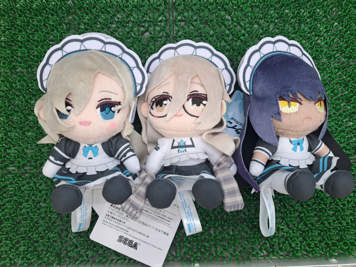 学園×青春×物語RPGアプリ 『ブルーアーカイブ』から ミニぬいぐるみが3