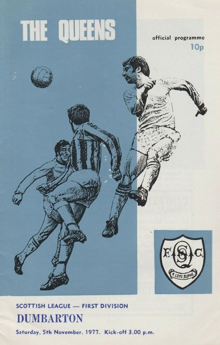 footballmemorys's tweet photo. Programme cover for the Queen of the South v Dumbarton clash back in 1977

#QOS #QueenOfTheSouth #TheDoonhamers #DFC #Dumbarton #TheSons #Programmes https://t.co/5wujxt5J9y