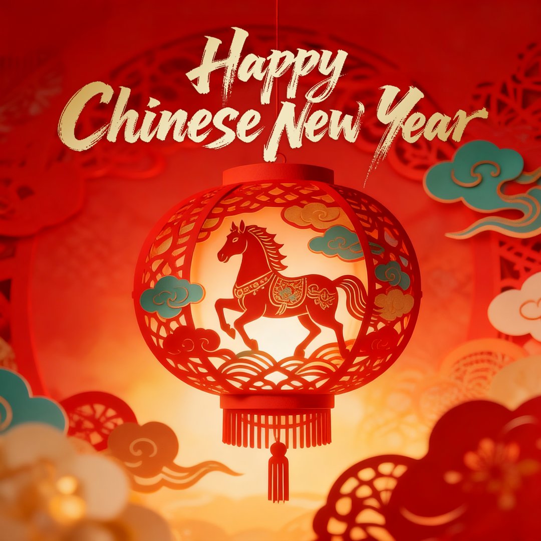 🎊It's time to ring in the Chinese New Year! 2026 is the Year of the Horse, symbolizing energy, vitality, and forward momentum. We wish you a year of exciting breakthroughs and success!