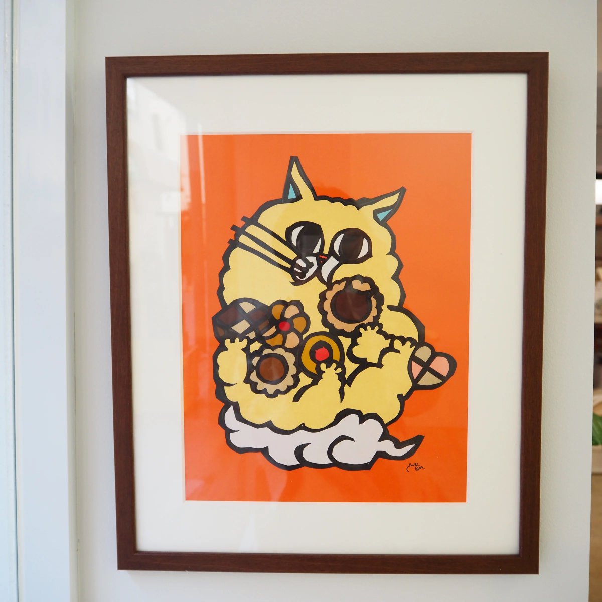 こちらのクッキーねこちゃんは、ただ今LOCALさんにて原画を販売して