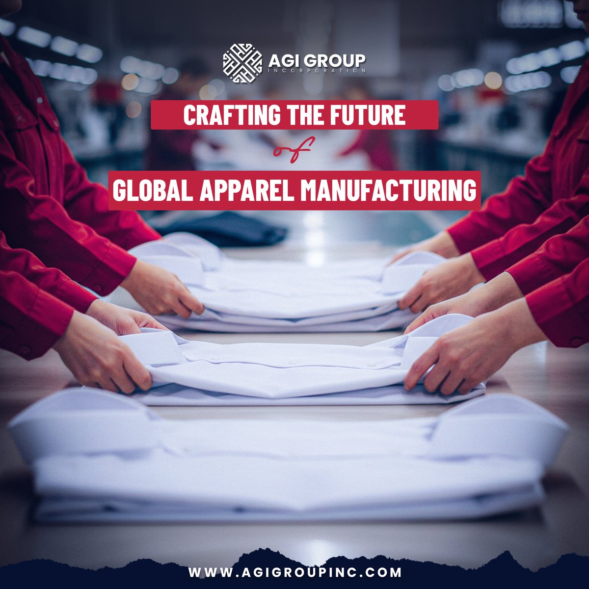 agigroupinc's tweet image. From Pakistan to the world, AGI Group leads the future of ethical, scalable apparel manufacturing. 🌍 #AGIGroup #GlobalManufacturer #B2BClothing #SustainableProduction