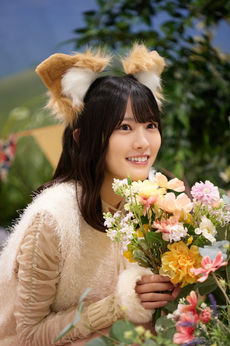 🍵 #大越ひなの 撮影オフショット🎵 ＼ 🍃🐾期間限定ガチャ『もふっと