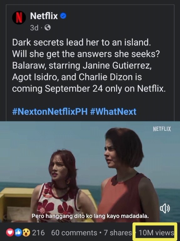 LoisaJema's tweet photo. They keep looking for babang y*wa! 10M views for #Balaraw first scene drop! Everyone is so excited! congrats! 👏👏👏
#JanineGutierrez @janinegutierrez
Janine Gutierrez #NextonNetflix2026
#NextonNetflix #NextonNetflixPH
@netflix @Netflix_PH @baebed #RaeRed https://t.co/EWkPTamyBN
