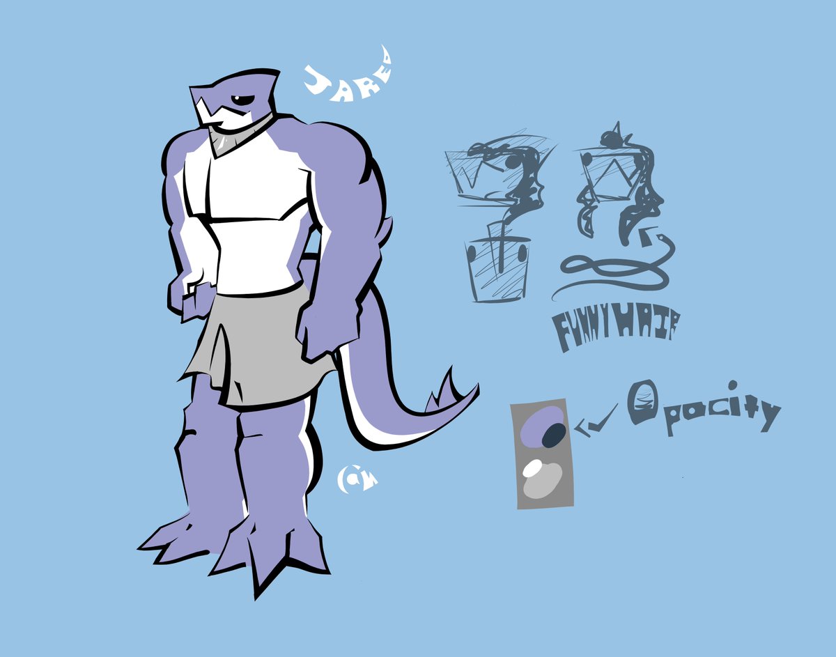 Here's the ref sheet (with some changes) if anyone wants to draw it 🌊🦈