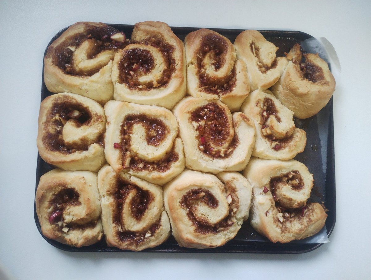 I also made these Cinnamon apple rolls with the same dough recipe, they were meant to have icing but I was too lazy and they were still yummers