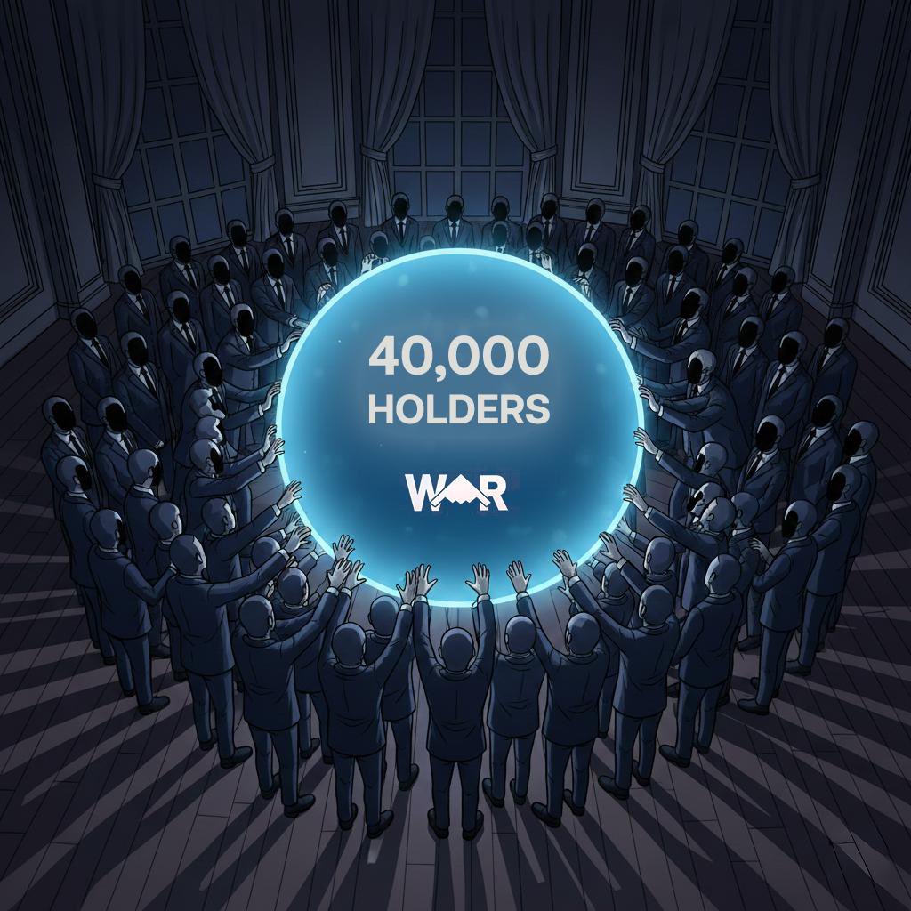 40,000 troops mobilized.

Ranks expanding.
Pressure mounting.
Momentum accelerating.

Peace through strength 🪖🇺🇸

$WAR