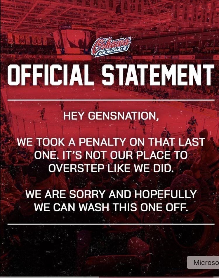 UPDATE: Generals admit error: Apology follows controversial 'shower before game' email #generalscontroversy #shower #hit_the_showers <a href="/Oshawa_Generals/">Oshawa Generals</a> <a href="/OHLHockey/">Ontario Hockey League</a> durhamregion.com/news/oshawa-ge…