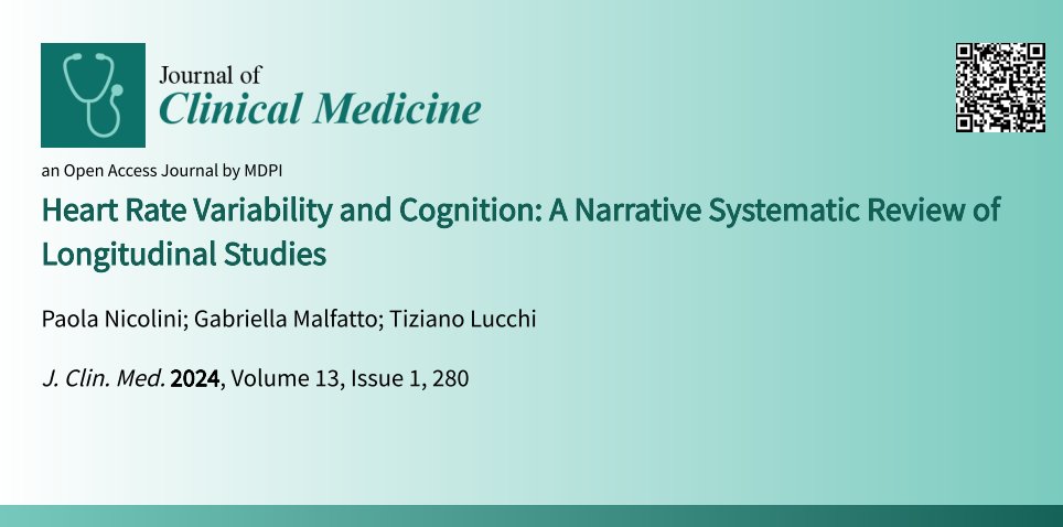 JCM_MDPI's tweet photo. #mdpijcm
#HighlyCitedPaper🔥
✅Citations 22
#HeartRateVariability and Cognition: A Narrative Systematic Review of Longitudinal Studies
👉https://t.co/Qeb8wIlqAP
✍️Paola Nicolini et al.
@MediPharma_MDPI https://t.co/N1R5bsaoV4