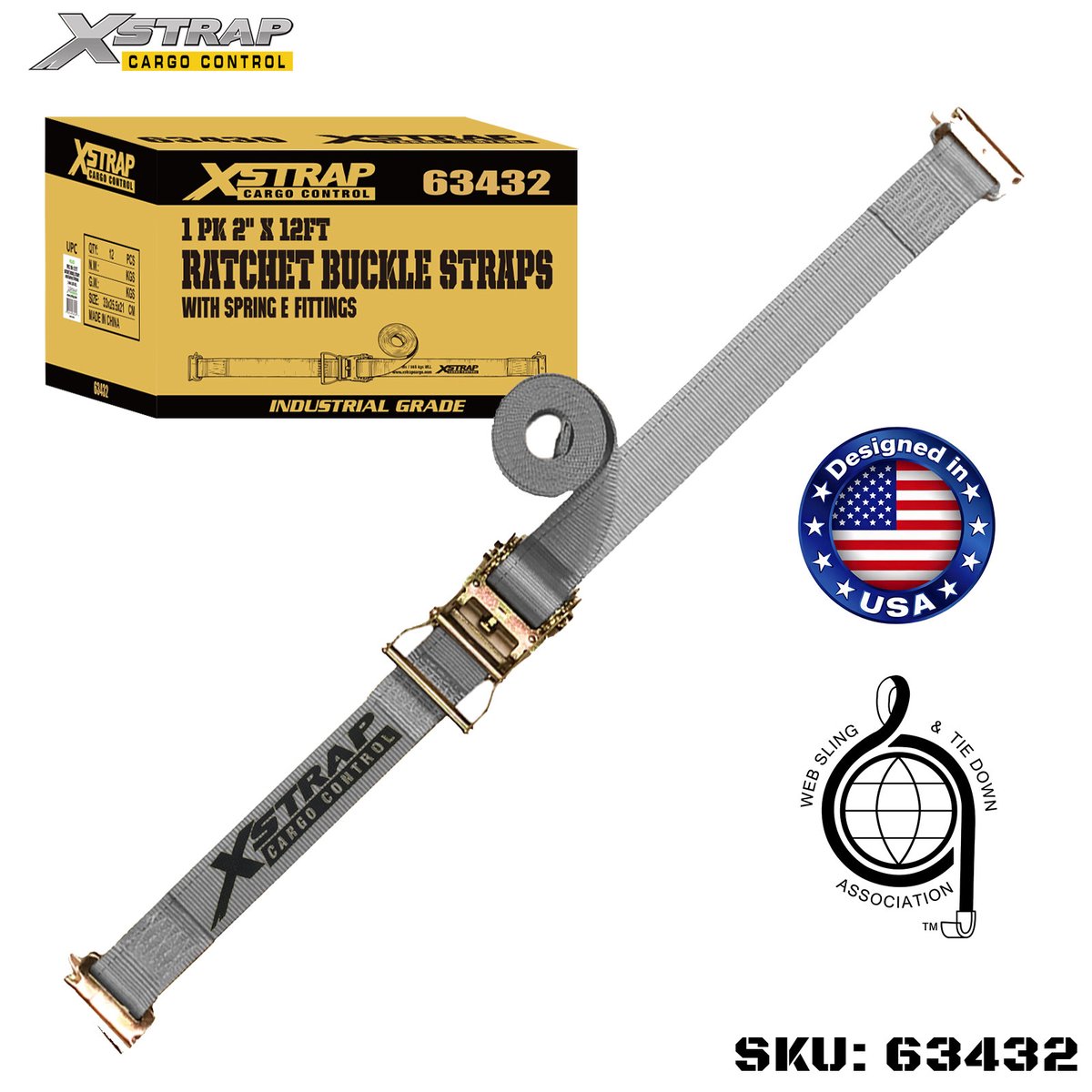 smk_co's tweet image. 🚚 Xstrap 63432 2"x16' ratchet strap—1467 lbs SWL, reinforced polyester &amp;amp; spring E-fittings. Quick-release, scratch-proof, built for safe cargo &amp;amp; efficient transport. 
📧 ceciliawu@prowintool.com🌐 xstrap.com 
#xstrap #ratchetstrap #cargocontrol #tiedownsolutions