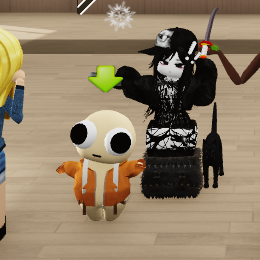 OCULTIES's tweet image. eu &amp;amp; minha amada dançando no roblox.