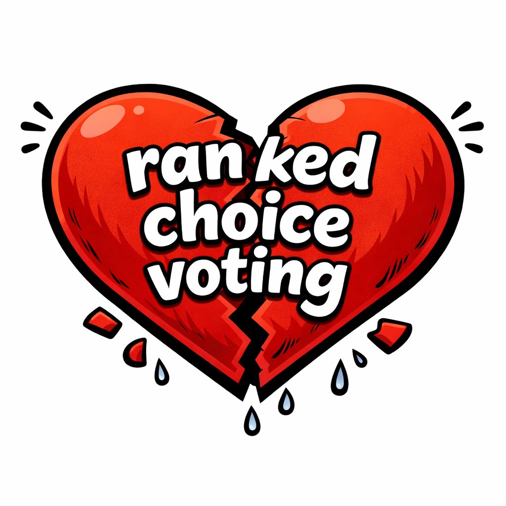 Dear Ranked Choice Voting,
It's not you, it's me ... Actually, it's you. We're breaking up.
Goodbye,
Alaska
Happy Valentine's Day!
*Vote YES to end RCV in Alaska!*