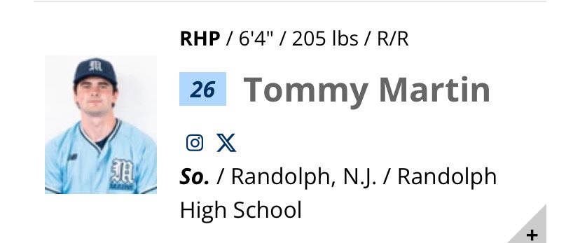 Randolph HS Baseball tweet media