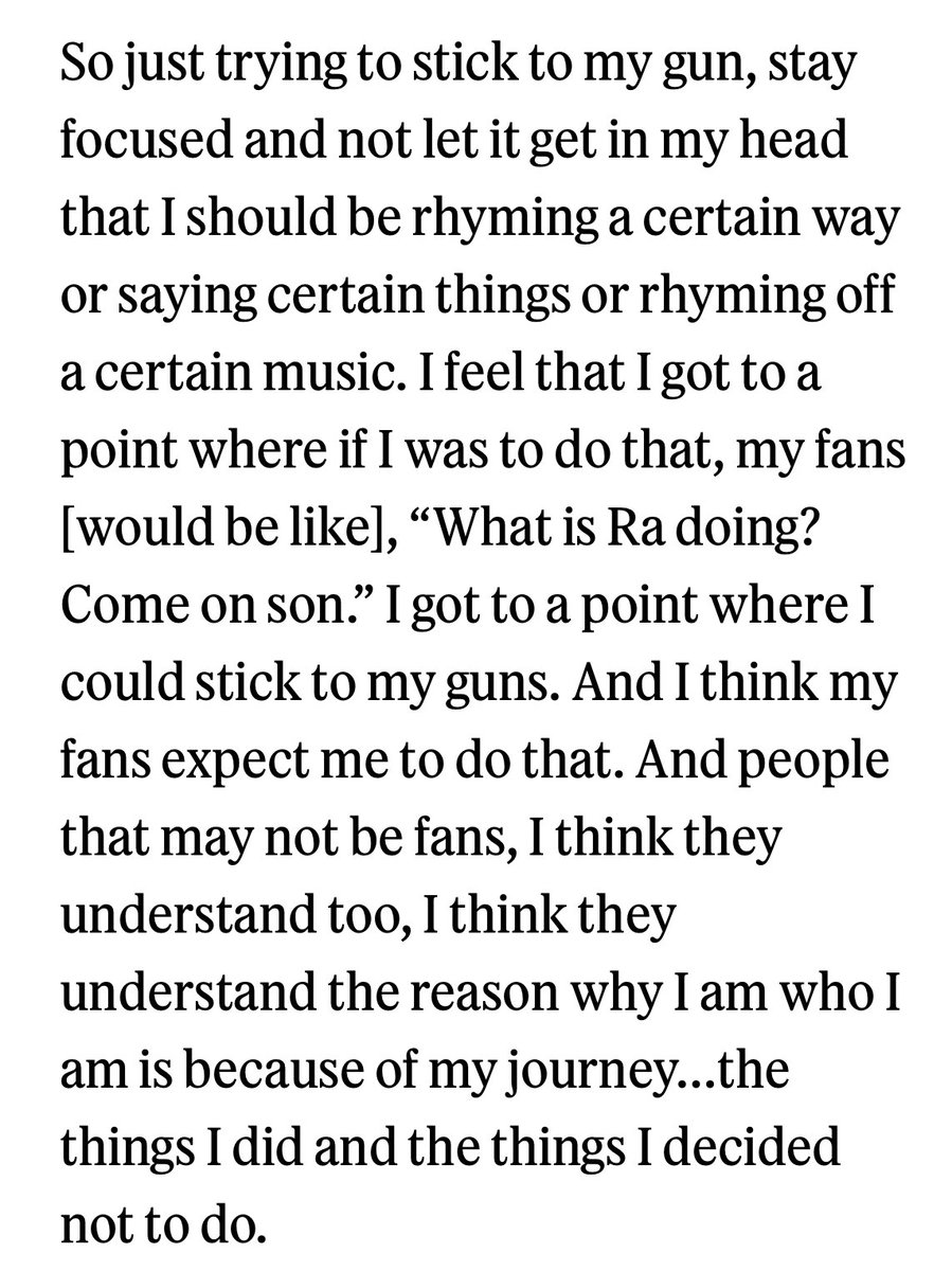 talked to Rakim about it