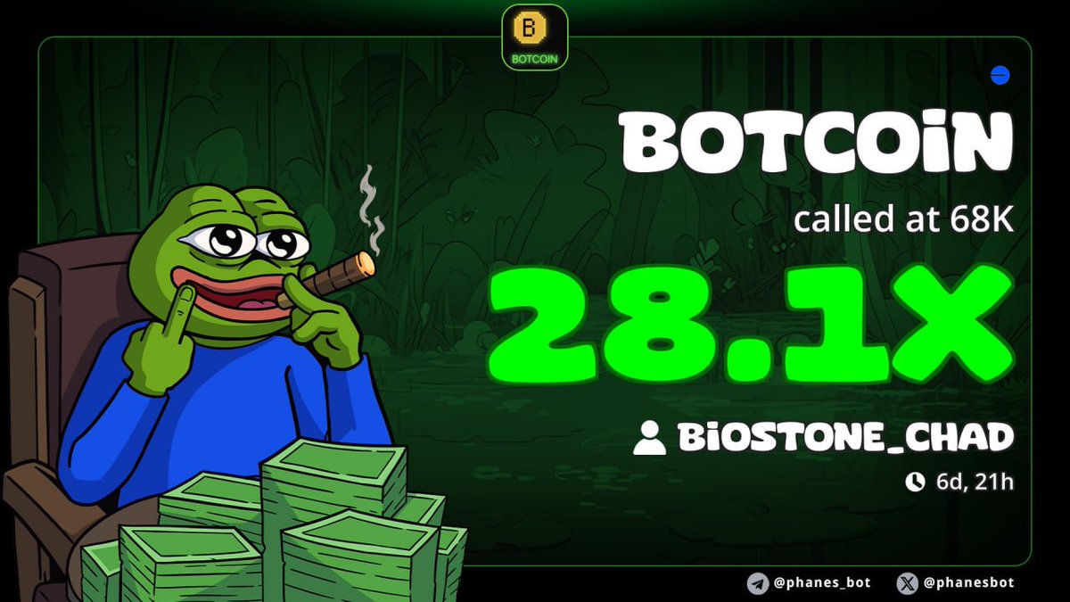 $BOTCOIN #Base 70k -> 1.8M | 28X

Now we just wait for him to secure a paid DEX and roll out the full roadmap like $KELLY or $ANTIHUNTER — that is when it really sends.

0xdD505db2F238c85004e01632c252906065A6Ab07