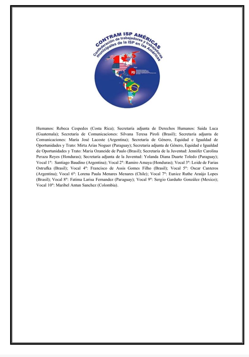 CONTRAM ISP AMÉRICAS tweet media