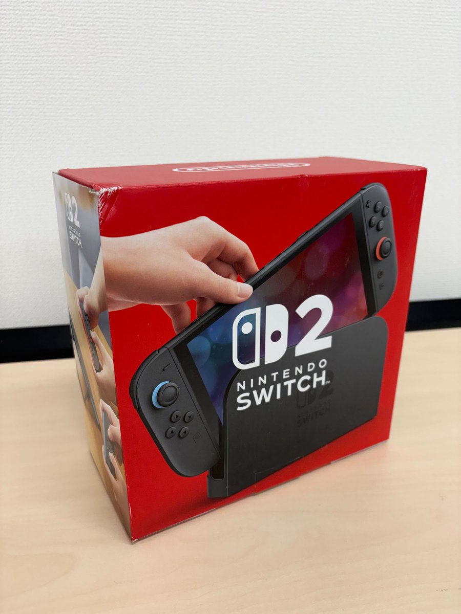 【プレゼント企画🎁】
箱が凹んでしまい商品に出来なくなった「Switch2」を1名様にプレゼント🎁

いいねとリツイートだけ🎁

#ワンニキ予算 
#オリパワン当選報告