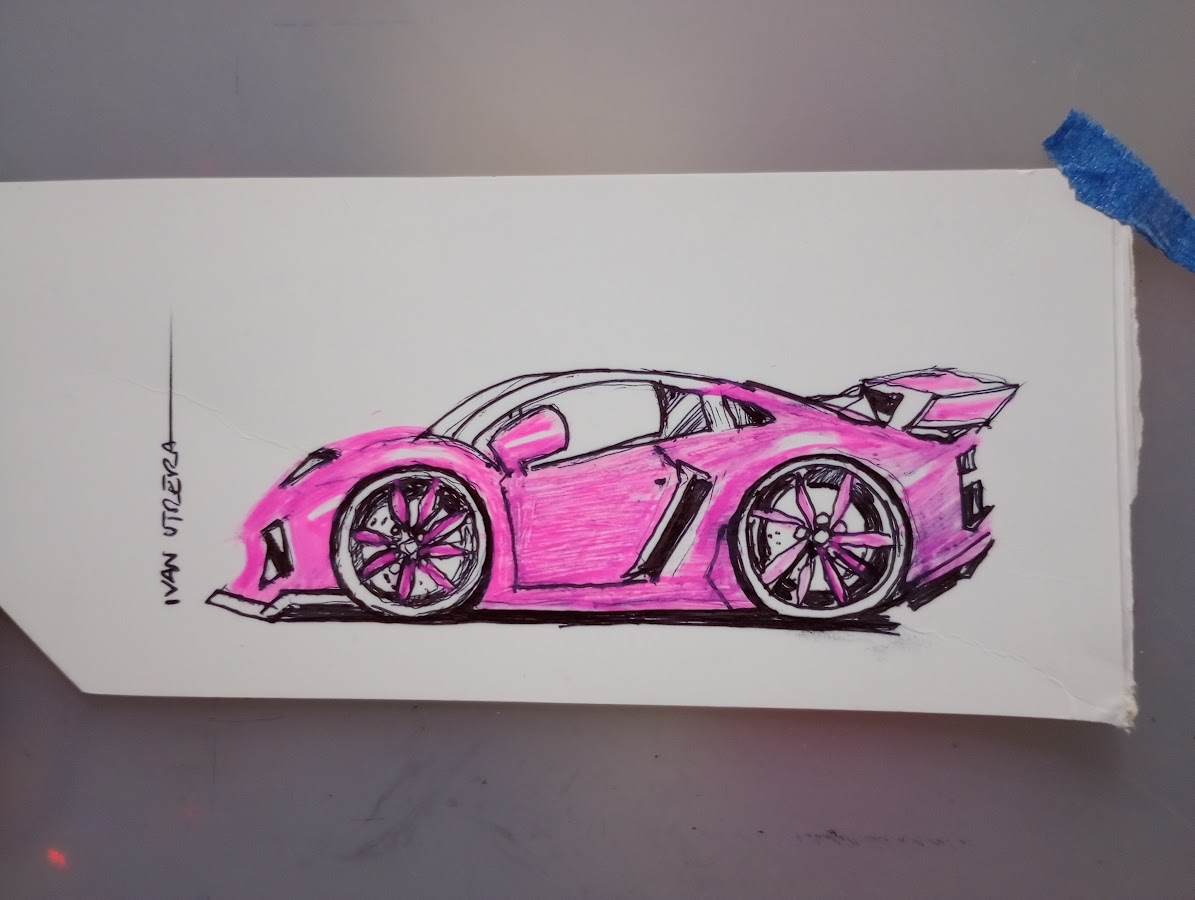 ivanutrera's tweet image. drawing car