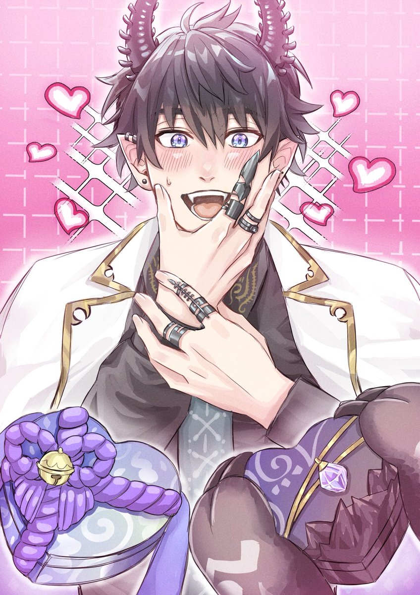 BREffwLKTT82304's tweet photo. どっちを受け取る？💝🍫
#RenZottoArt #バレンタイン
#でびるさまにささげるえ 
#るんるんびじちかん https://t.co/xYUJwFEnGD