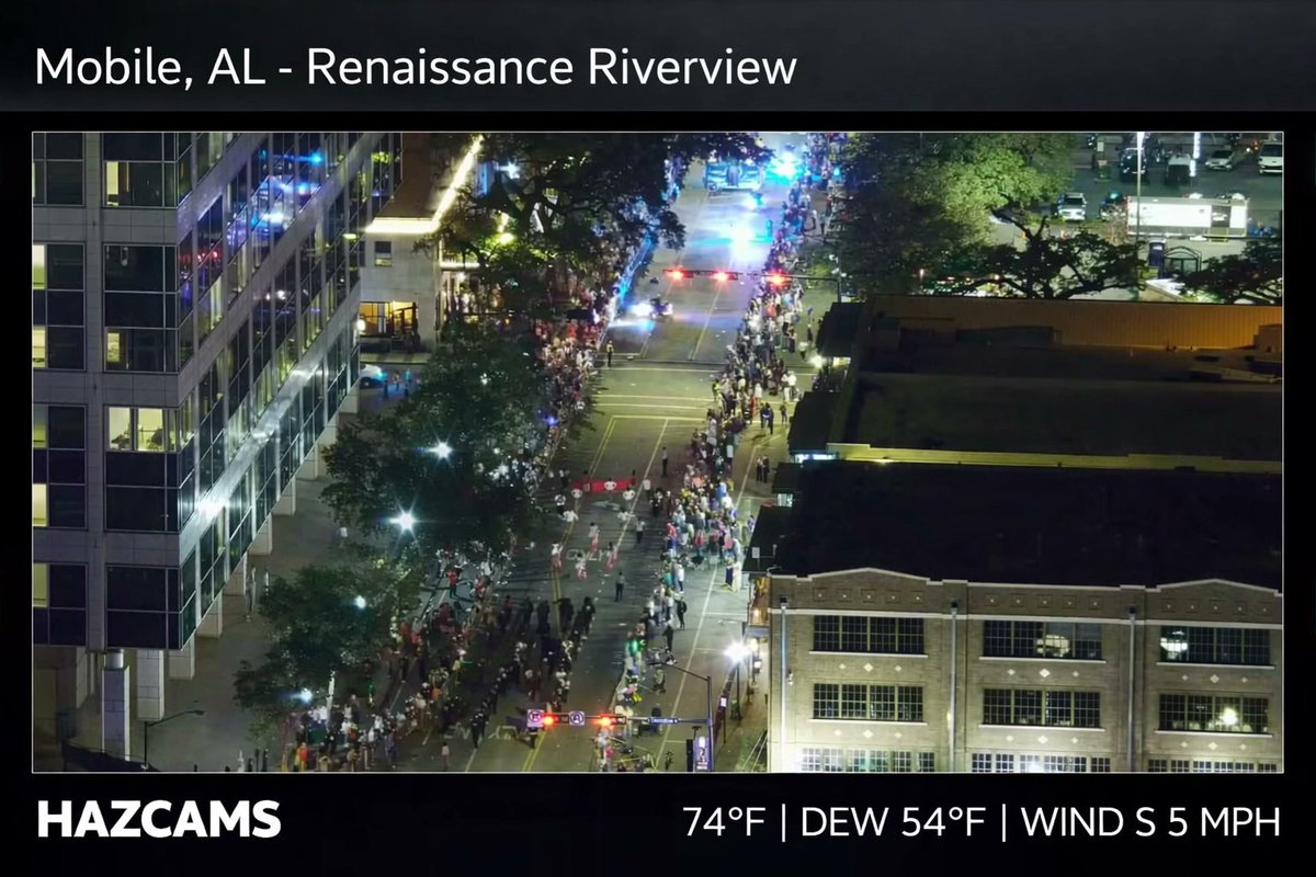 hazcams's tweet image. MARDI GRAS magic in Mobile! 🎭 Catch the Order of the Phoenix &amp;amp; the Budweiser Clydesdales live from the Renaissance Riverview Plaza! 🎺🐎📺

Watch Live: hazcams.com/station/mobile…

#MobileAL #MardiGras2026