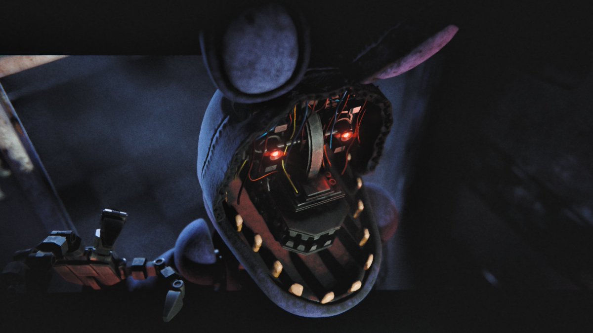 some cool depth stuff i tried doin #FNAF2 #FNAF #witheredbonnie #blender #blender3d